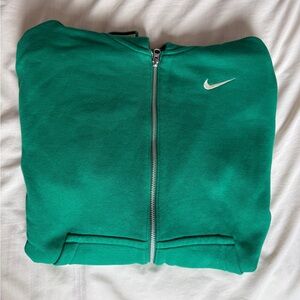 Nike Green Zip-Up Hoodie